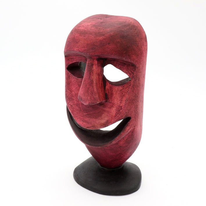 Methuseli Tshuma - The Mask - Shona-Art Shop - Kunst Skulptur aus Stein, dekorativ für den Aussenbereich und Interior