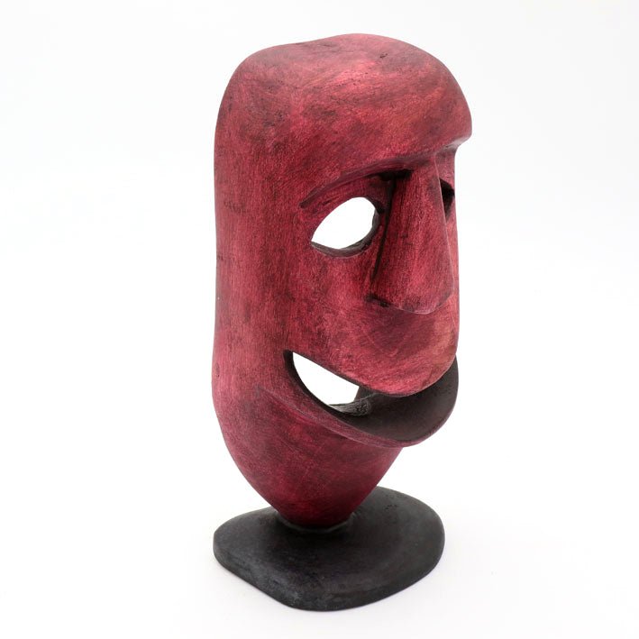 Methuseli Tshuma - The Mask - Shona-Art Shop - Kunst Skulptur aus Stein, dekorativ für den Aussenbereich und Interior