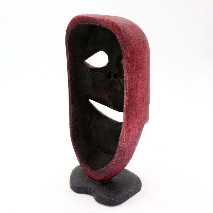 Methuseli Tshuma - The Mask - Shona-Art Shop - Kunst Skulptur aus Stein, dekorativ für den Aussenbereich und Interior