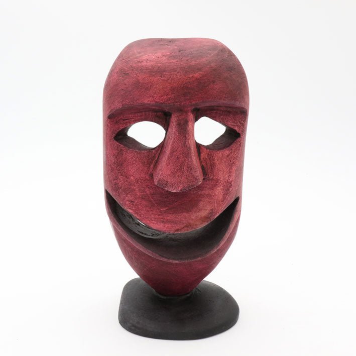 Methuseli Tshuma - The Mask - Shona-Art Shop - Kunst Skulptur aus Stein, dekorativ für den Aussenbereich und Interior