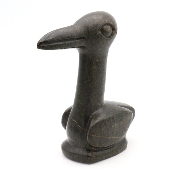 Minias - Vogel - Shona-Art Shop - Kunst Skulptur aus Stein, dekorativ für den Aussenbereich und Interior