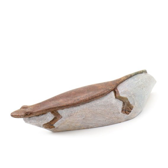 Ngoni Gatsi - Eidechse - Shona-Art Shop - Kunst Skulptur aus Stein, dekorativ für den Aussenbereich und Interior