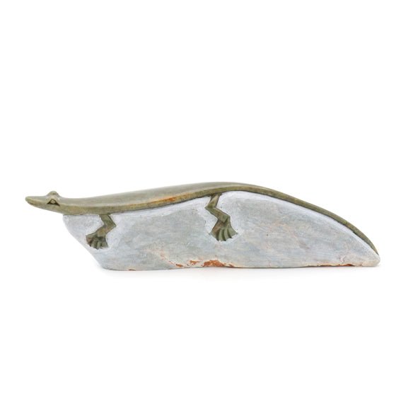 Ngoni Gatsi - Eidechse - Shona-Art Shop - Kunst Skulptur aus Stein, dekorativ für den Aussenbereich und Interior