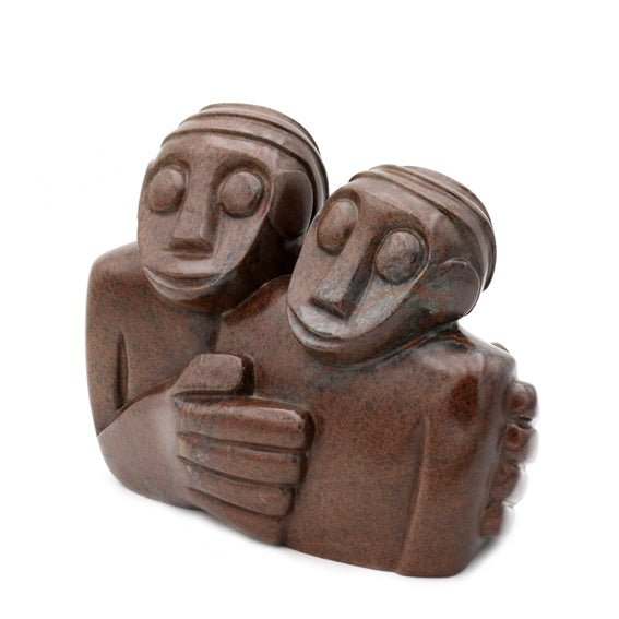 Nicholas Mukomberanwa - Friends - Shona-Art Shop - Kunst Skulptur aus Stein, dekorativ für den Aussenbereich und Interior