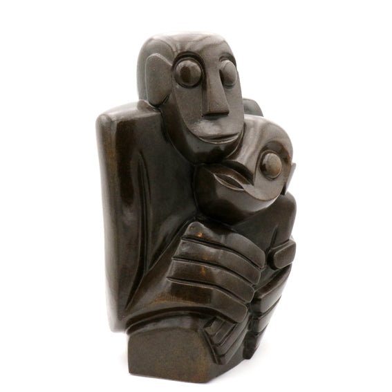 Nicholas Mukomberanwa - Lovers - Shona-Art Shop - Kunst Skulptur aus Stein, dekorativ für den Aussenbereich und Interior