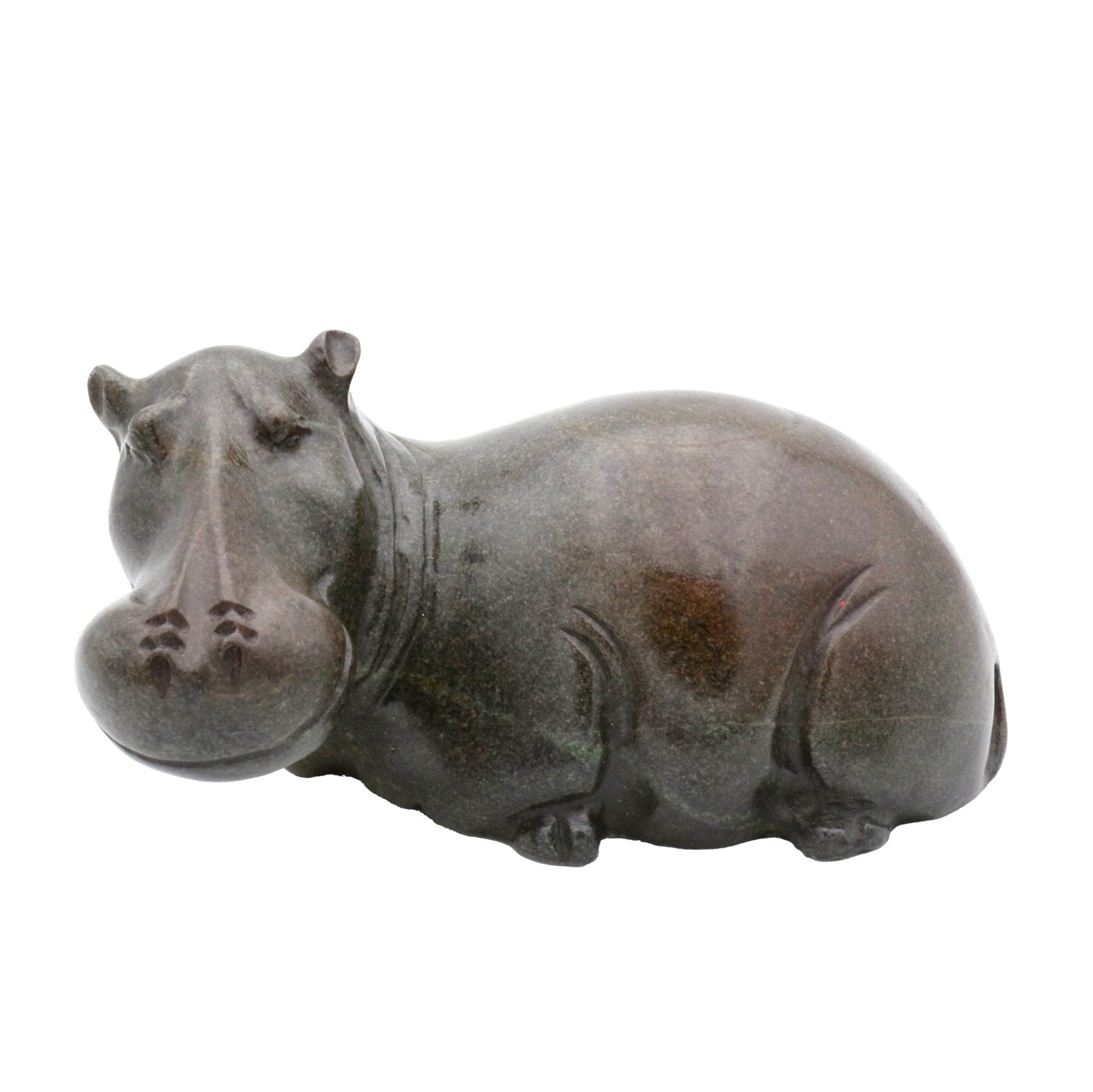 Nyasha Mabika - Hippo - Shona-Art Shop - Kunst Skulptur aus Stein, dekorativ für den Aussenbereich und Interior