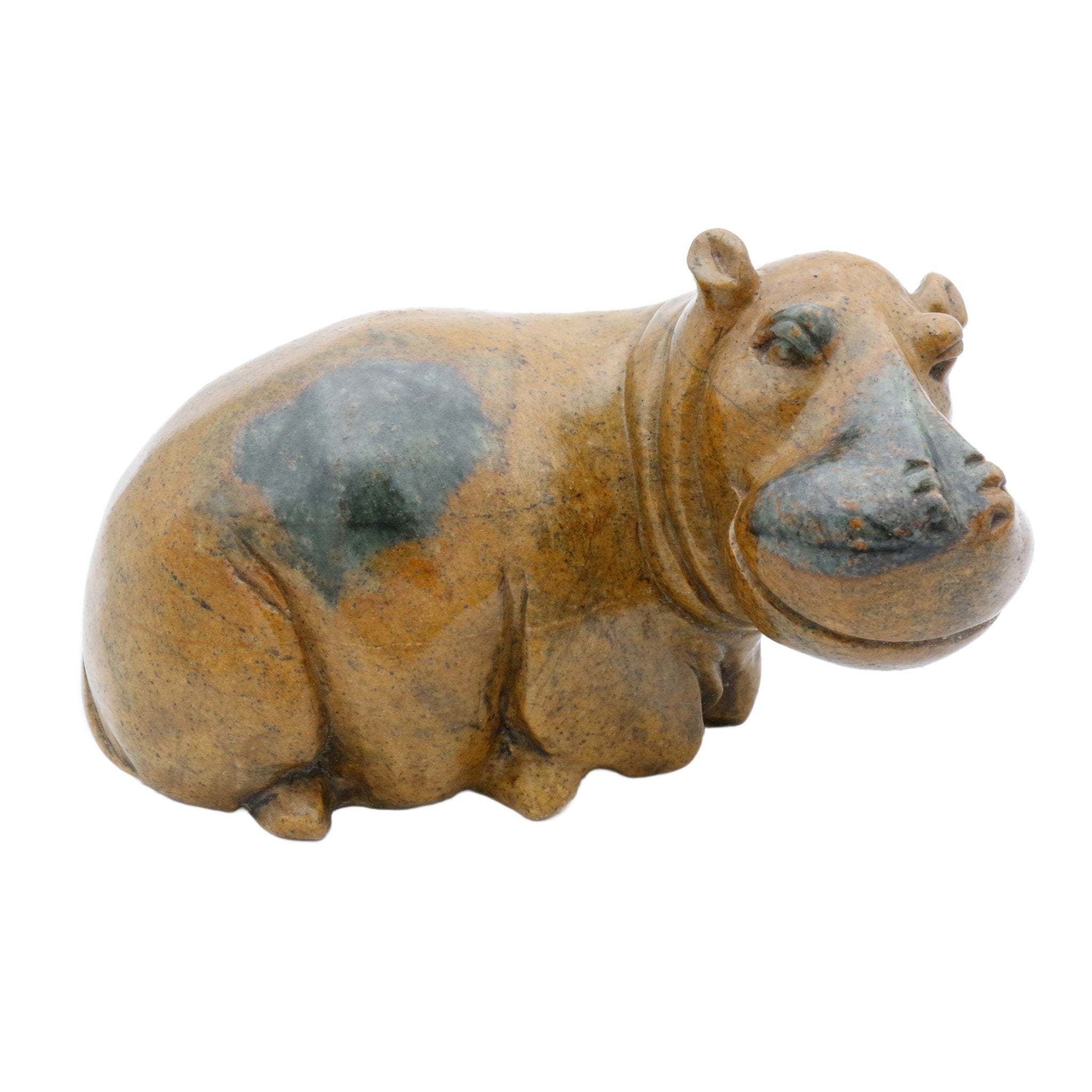 Nyasha Mabika - Hippo - Shona-Art Shop - Kunst Skulptur aus Stein, dekorativ für den Aussenbereich und Interior