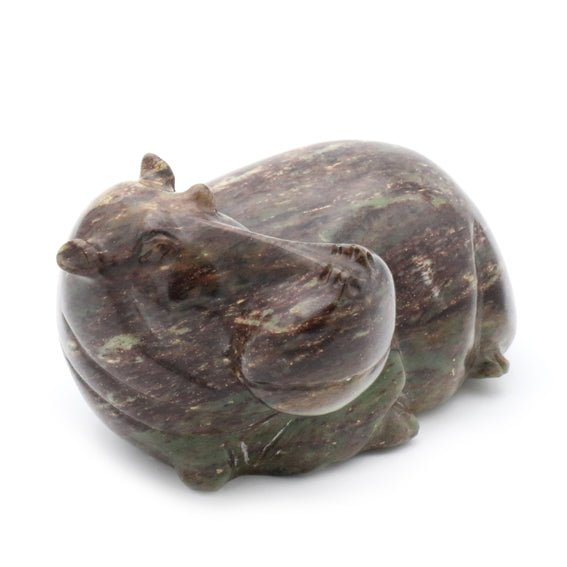 Nyasha Mabika - Hippo - Shona-Art Shop - Kunst Skulptur aus Stein, dekorativ für den Aussenbereich und Interior