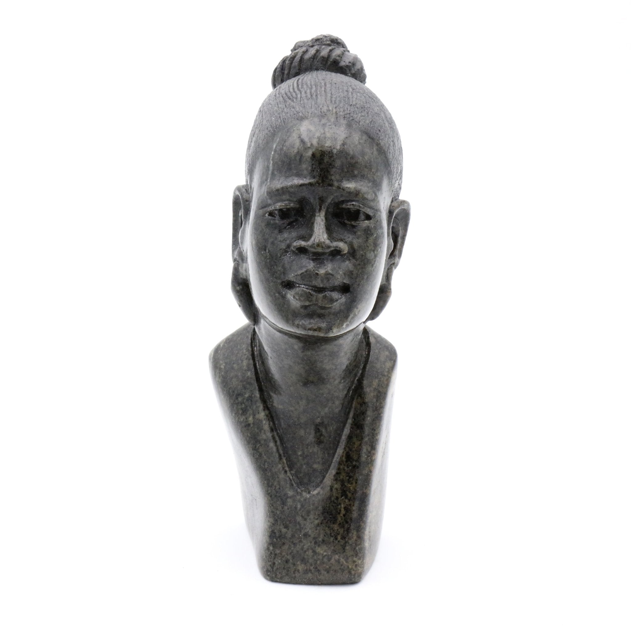 Obert Fidze -Frau - Shona-Art Shop - Kunst Skulptur aus Stein, dekorativ für den Aussenbereich und Interior