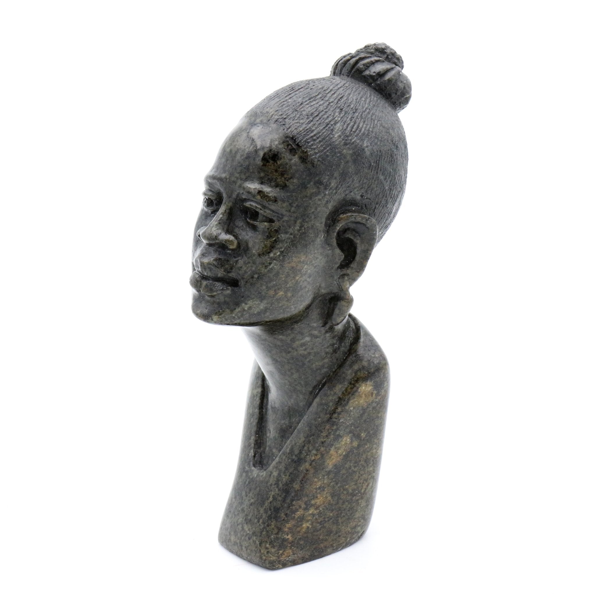 Obert Fidze -Frau - Shona-Art Shop - Kunst Skulptur aus Stein, dekorativ für den Aussenbereich und Interior