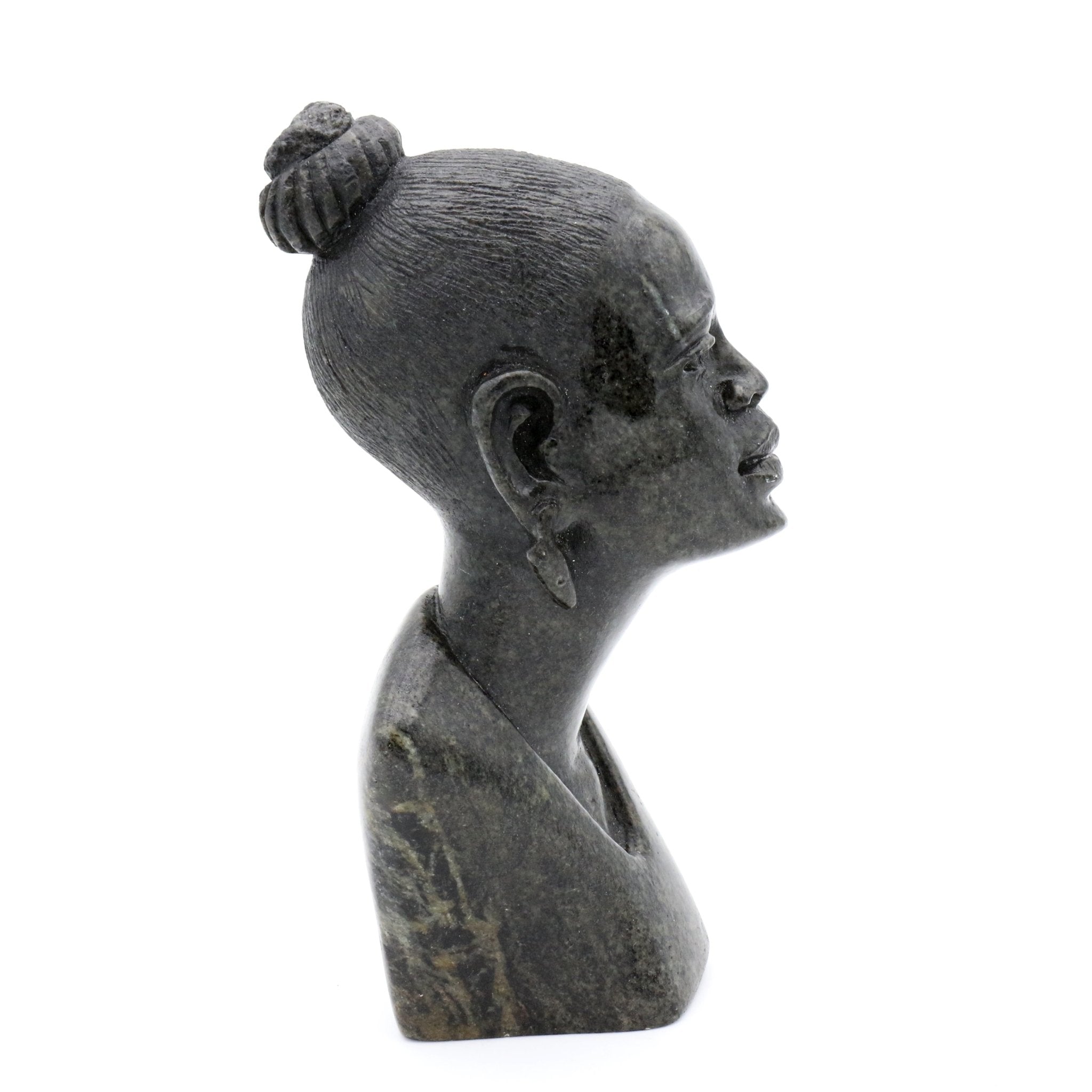 Obert Fidze -Frau - Shona-Art Shop - Kunst Skulptur aus Stein, dekorativ für den Aussenbereich und Interior