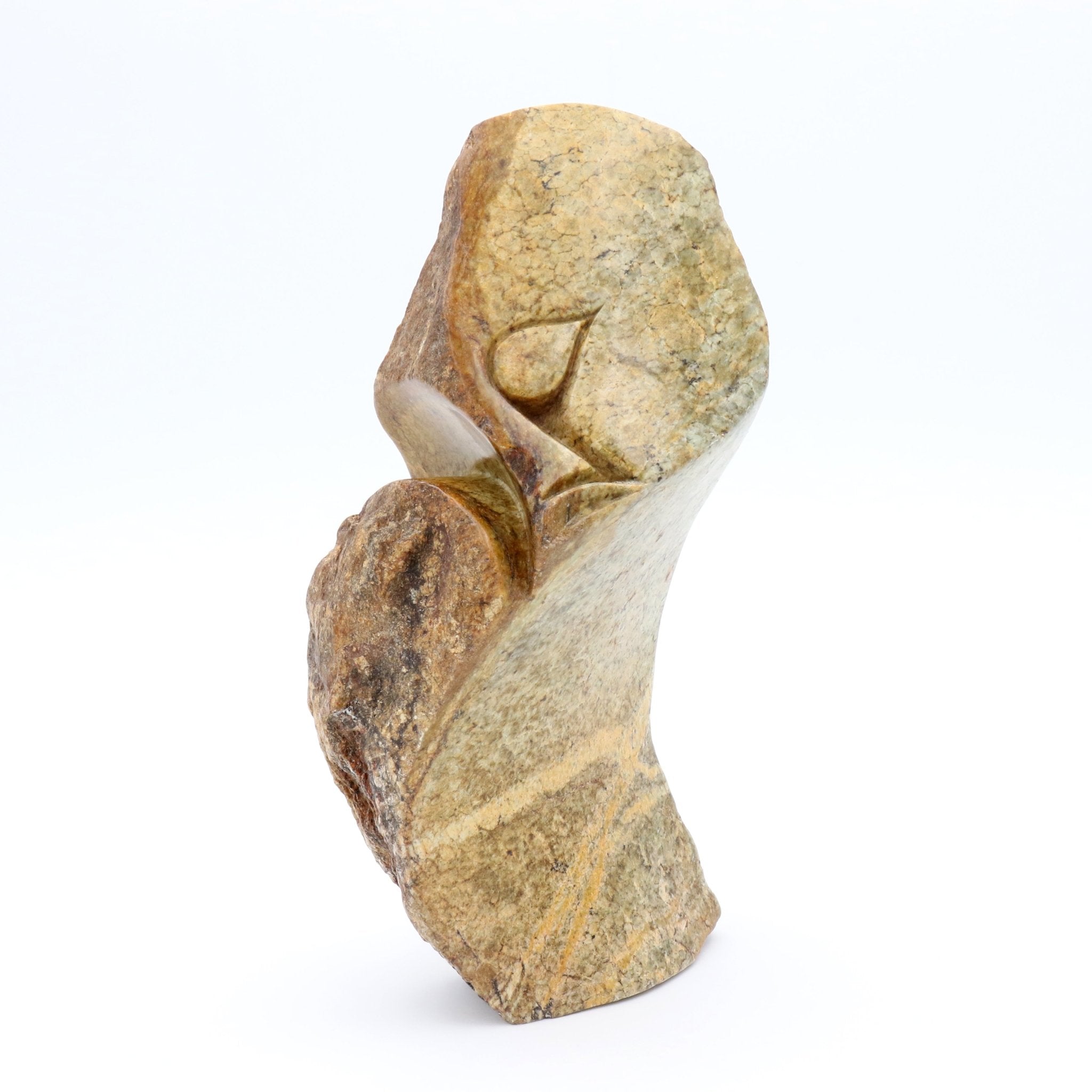 Peter Makuvise - Face - Shona-Art Shop - Kunst Skulptur aus Stein, dekorativ für den Aussenbereich und Interior