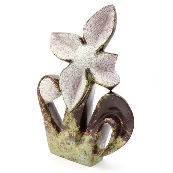 R. Mupumha - Blume - Shona-Art Shop - Kunst Skulptur aus Stein, dekorativ für den Aussenbereich und Interior