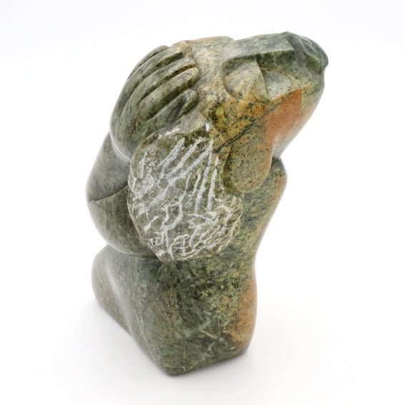 Tarisai Tsine - Thinker - Shona-Art Shop - Kunst Skulptur aus Stein, dekorativ für den Aussenbereich und Interior