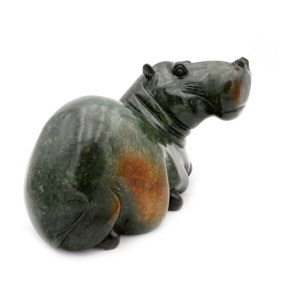 Timothy Rukodzi - Hippo - Shona-Art Shop - Kunst Skulptur aus Stein, dekorativ für den Aussenbereich und Interior