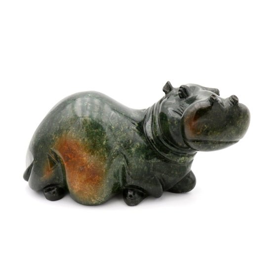 Timothy Rukodzi - Hippo - Shona-Art Shop - Kunst Skulptur aus Stein, dekorativ für den Aussenbereich und Interior