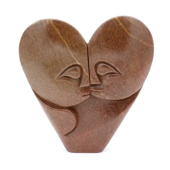 Walter Maponga - Lovers - Shona-Art Shop - Kunst Skulptur aus Stein, dekorativ für den Aussenbereich und Interior