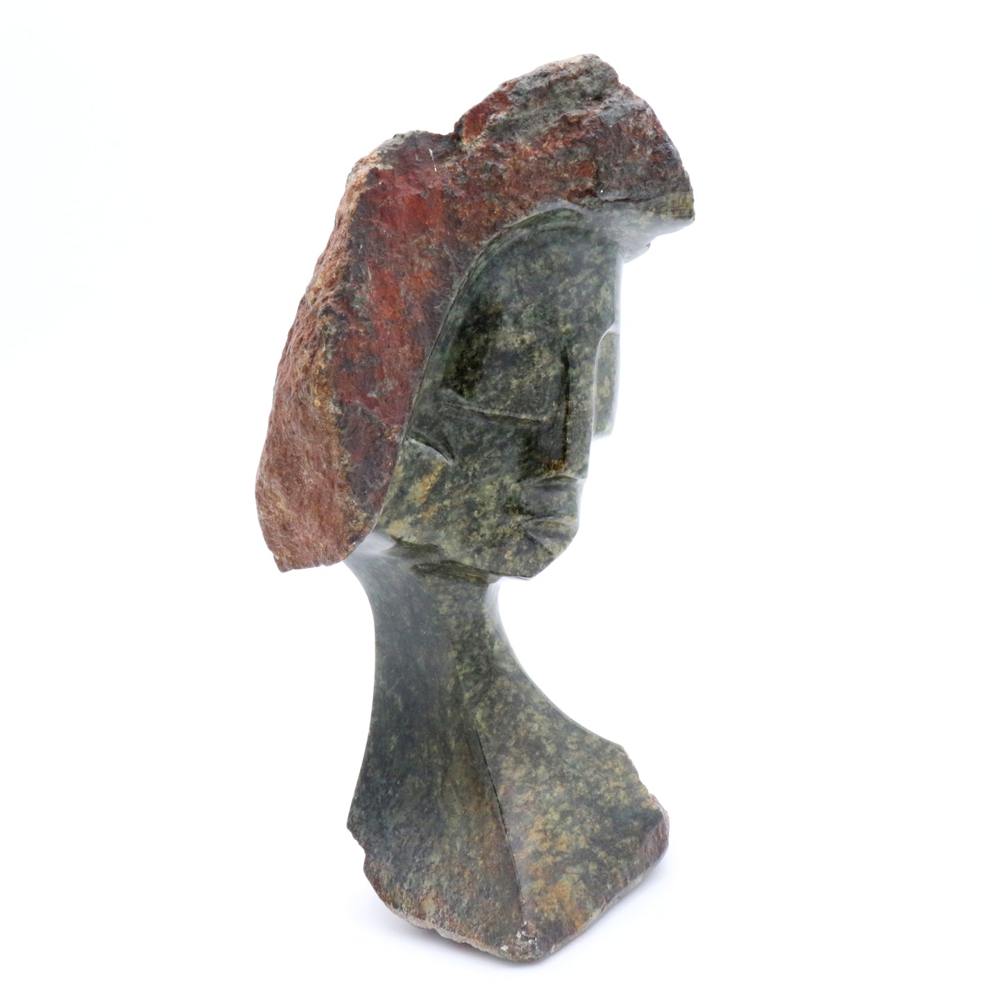Witness Bonjisi - Young Lady - Shona-Art Shop - Kunst Skulptur aus Stein, dekorativ für den Aussenbereich und Interior