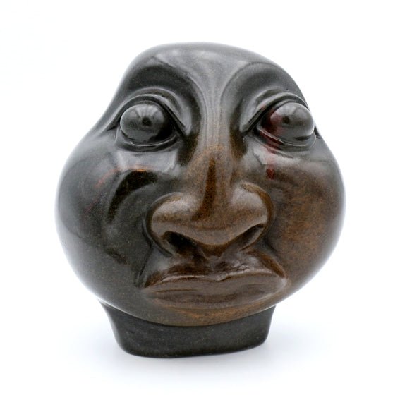 Wonder Luke - Chief Head - Shona-Art Shop - Kunst Skulptur aus Stein, dekorativ für den Aussenbereich und Interior