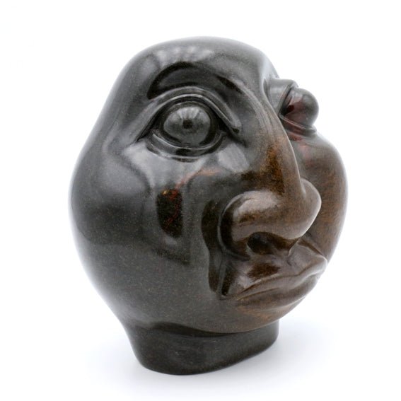 Wonder Luke - Chief Head - Shona-Art Shop - Kunst Skulptur aus Stein, dekorativ für den Aussenbereich und Interior